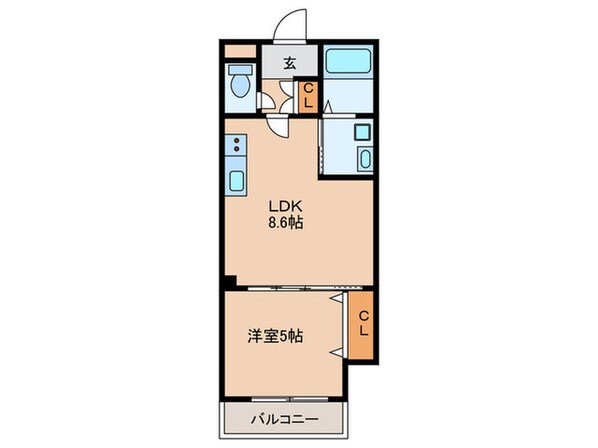 ラモーナ諸福Ⅱの物件間取画像